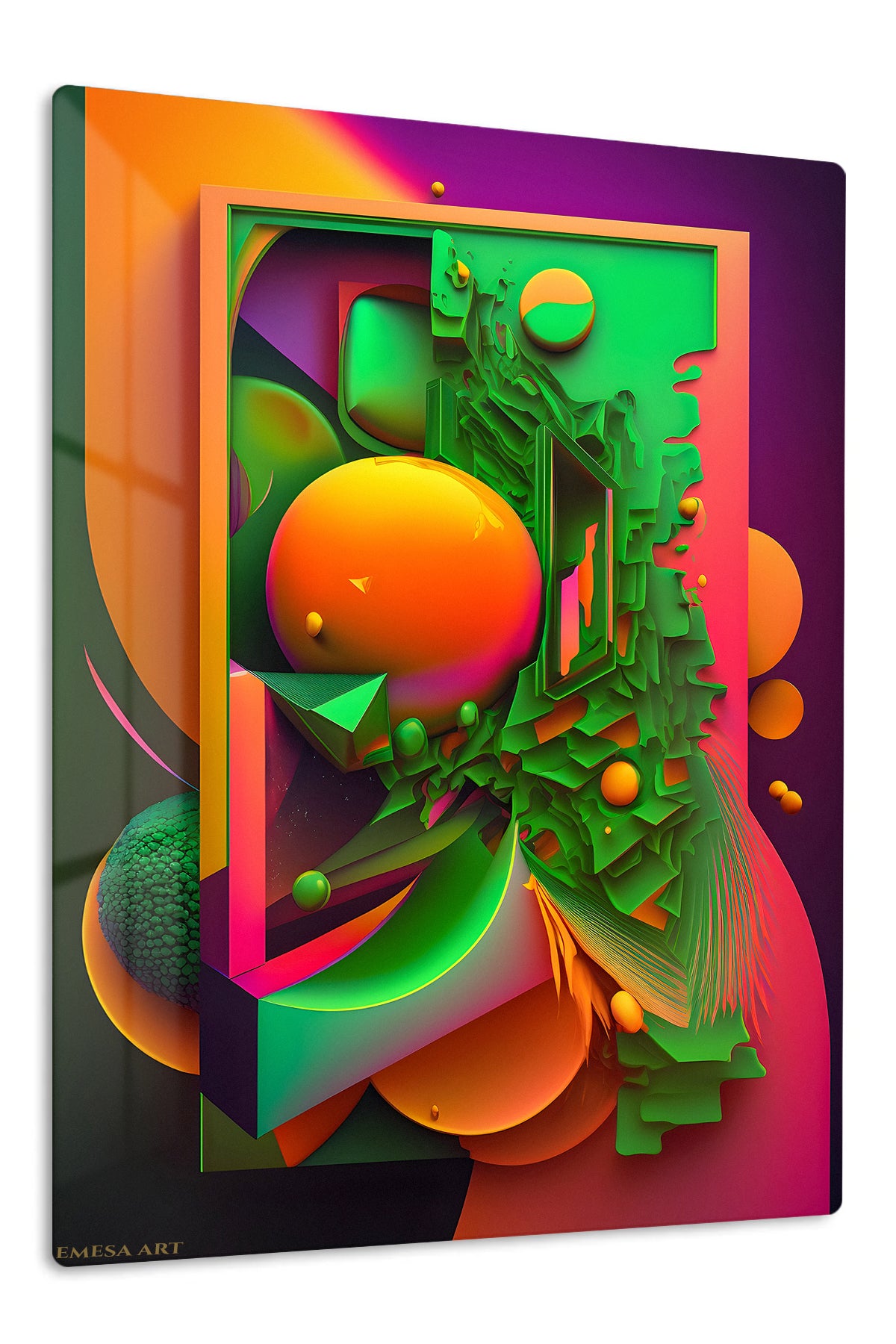 Vibrant Cosmic Flow wall art