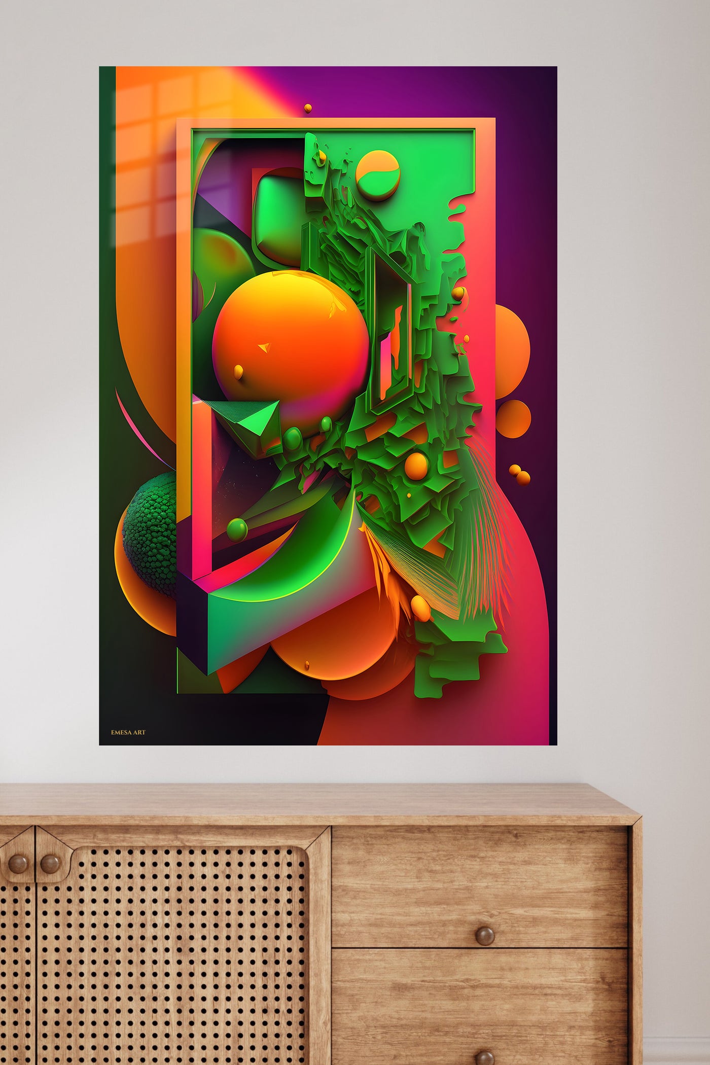 Vibrant Cosmic Flow wall art