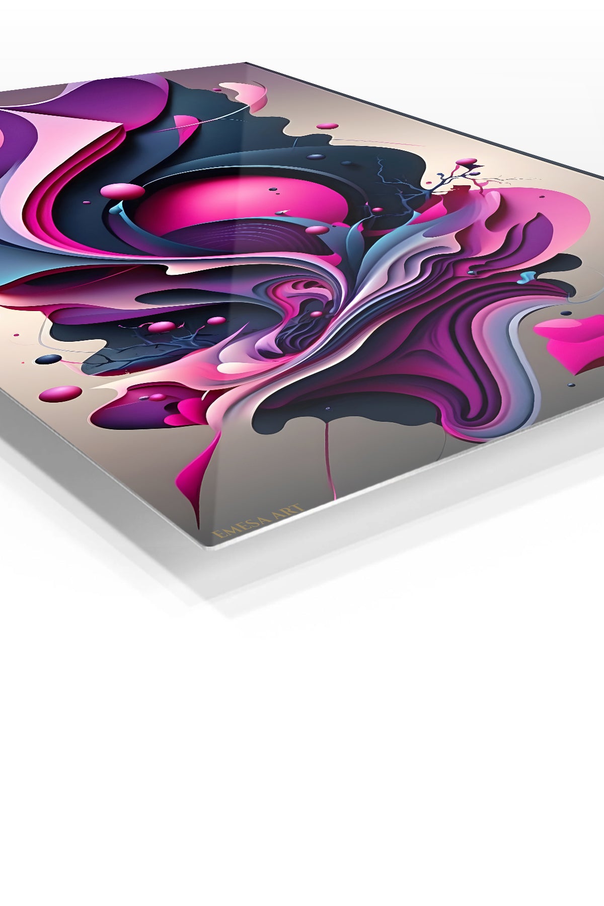 Neon Organic Shapes wall art