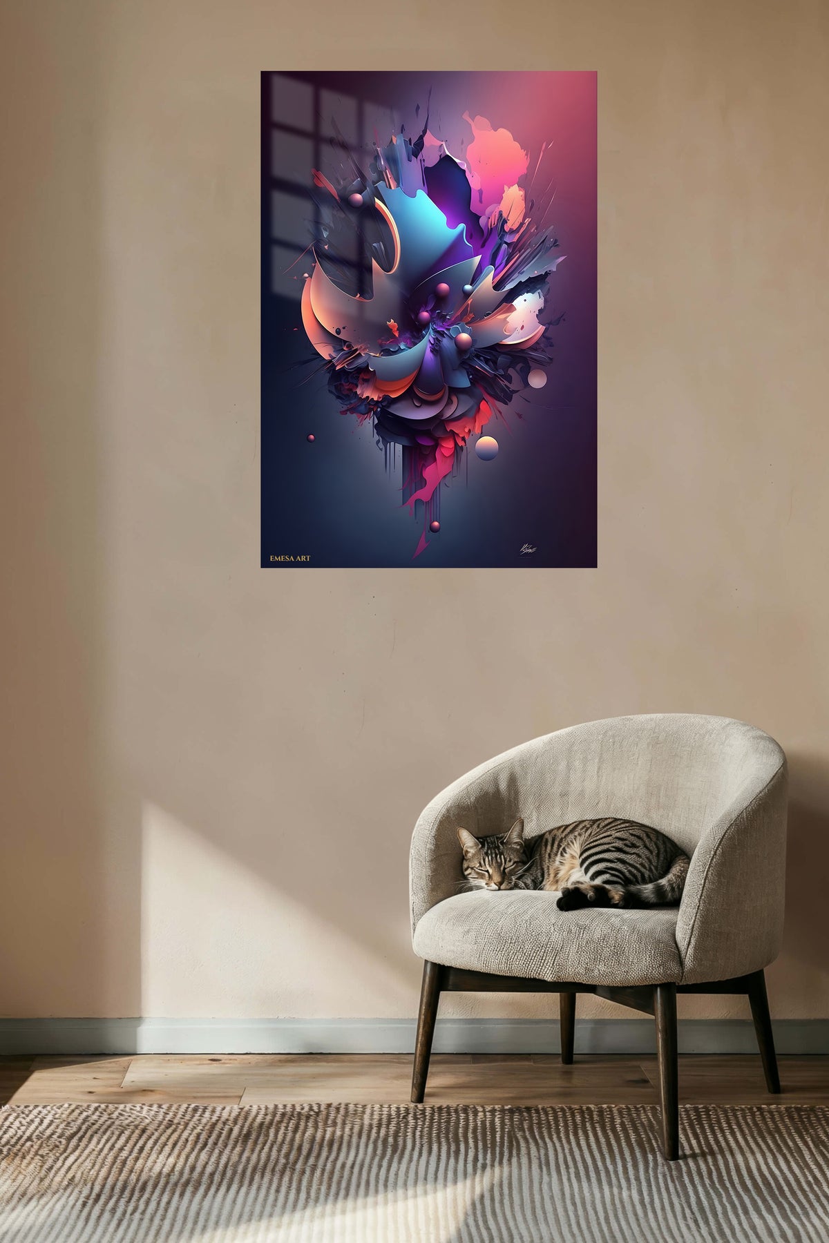 Color Burst Geometric wall art