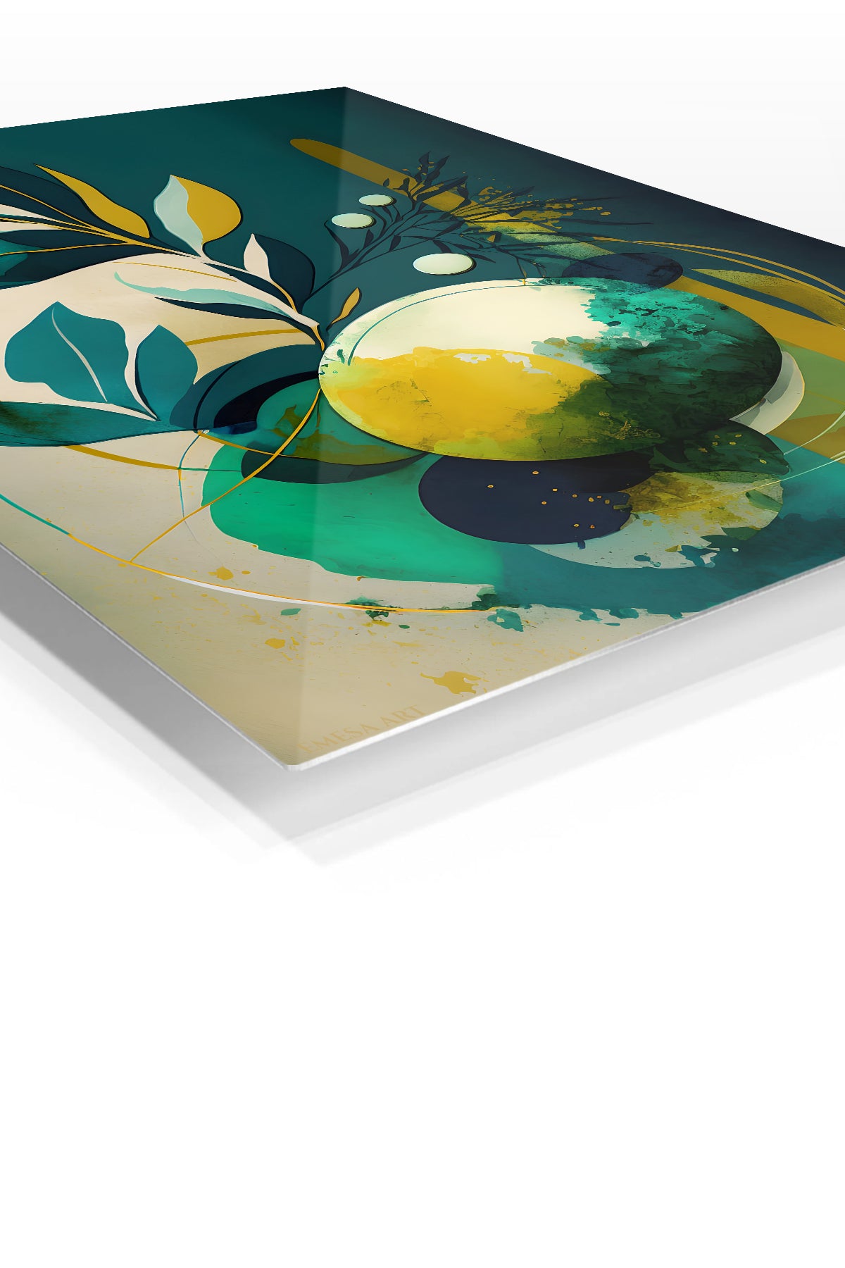 Warm Peach Flow wall art