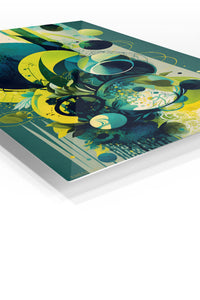 Purple Blue Sculptural wall art