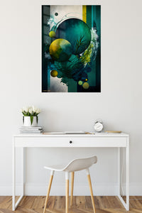 Soft Neutral Layered Waves wall art