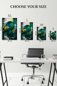 Soft Neutral Layered Waves wall art