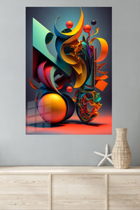 Golden Pink Minimal wall art