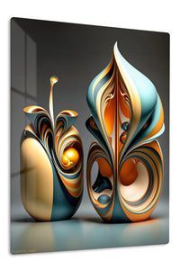 Sage Peach Circular wall art