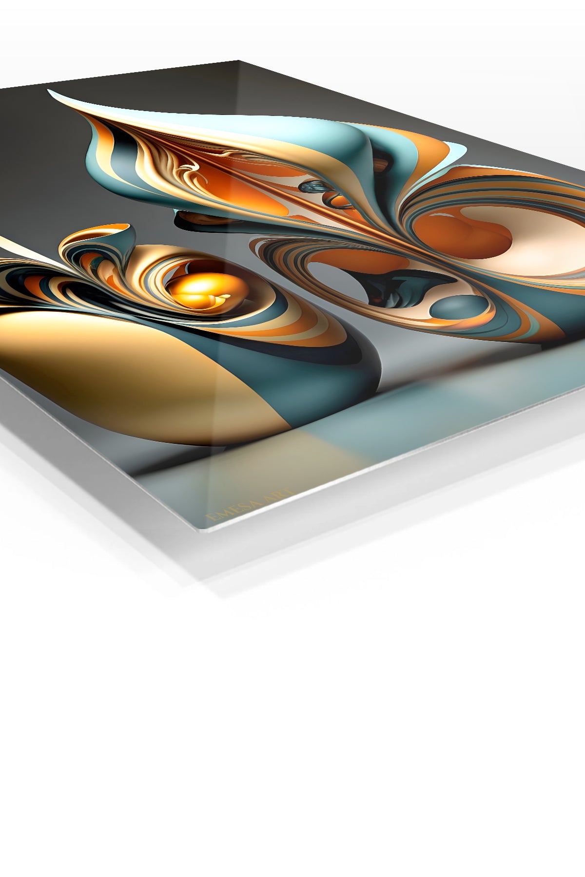 Sage Peach Circular wall art
