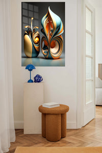 Sage Peach Circular wall art