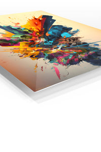 Neon Green Orange Frame wall art