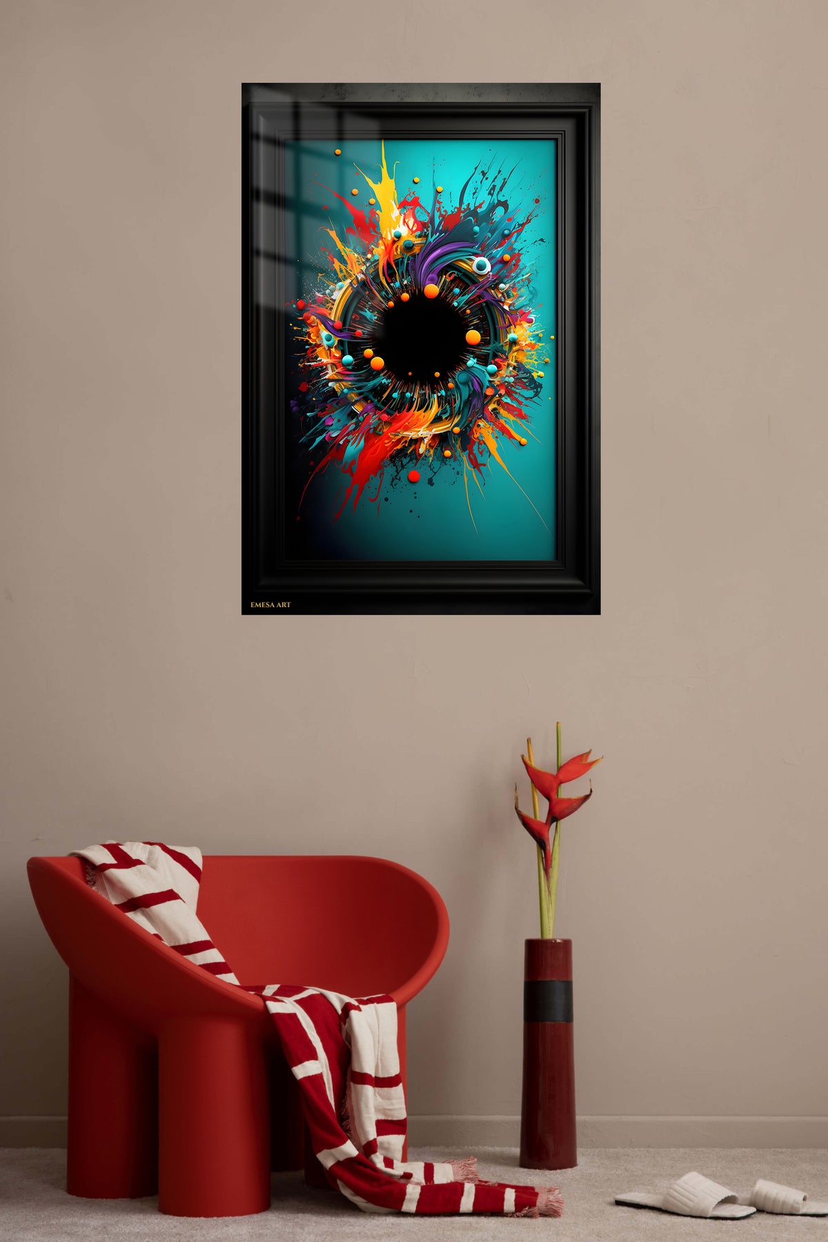 Botanical Green Circle wall art