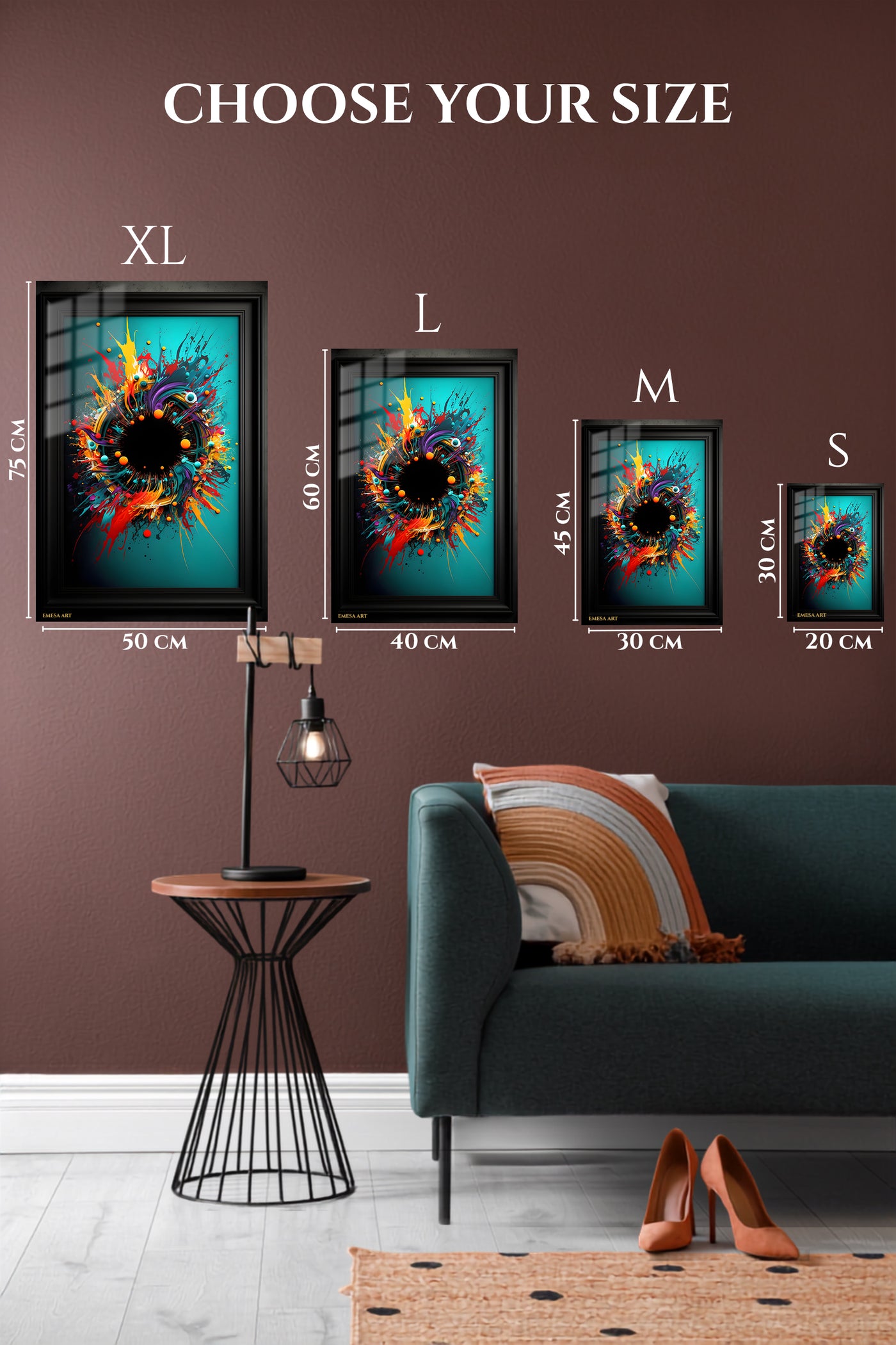 Botanical Green Circle wall art