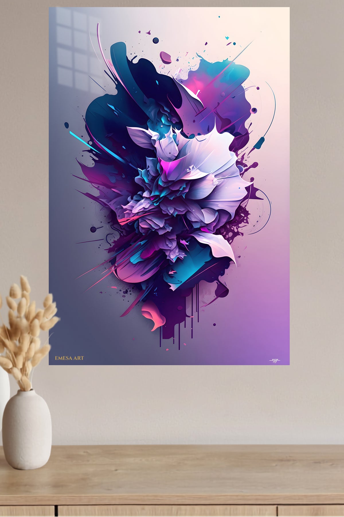 Golden Sculptural Frame wall art