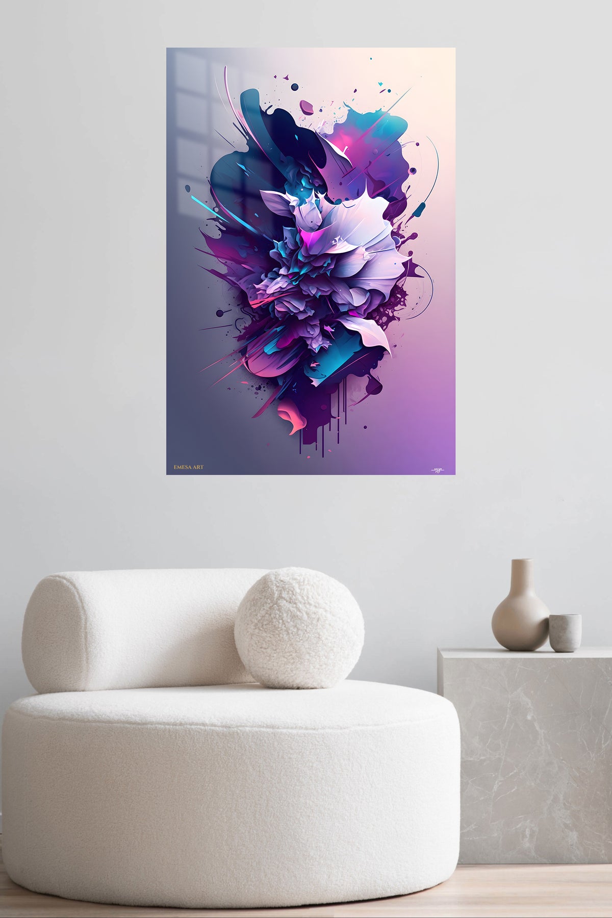 Golden Sculptural Frame wall art