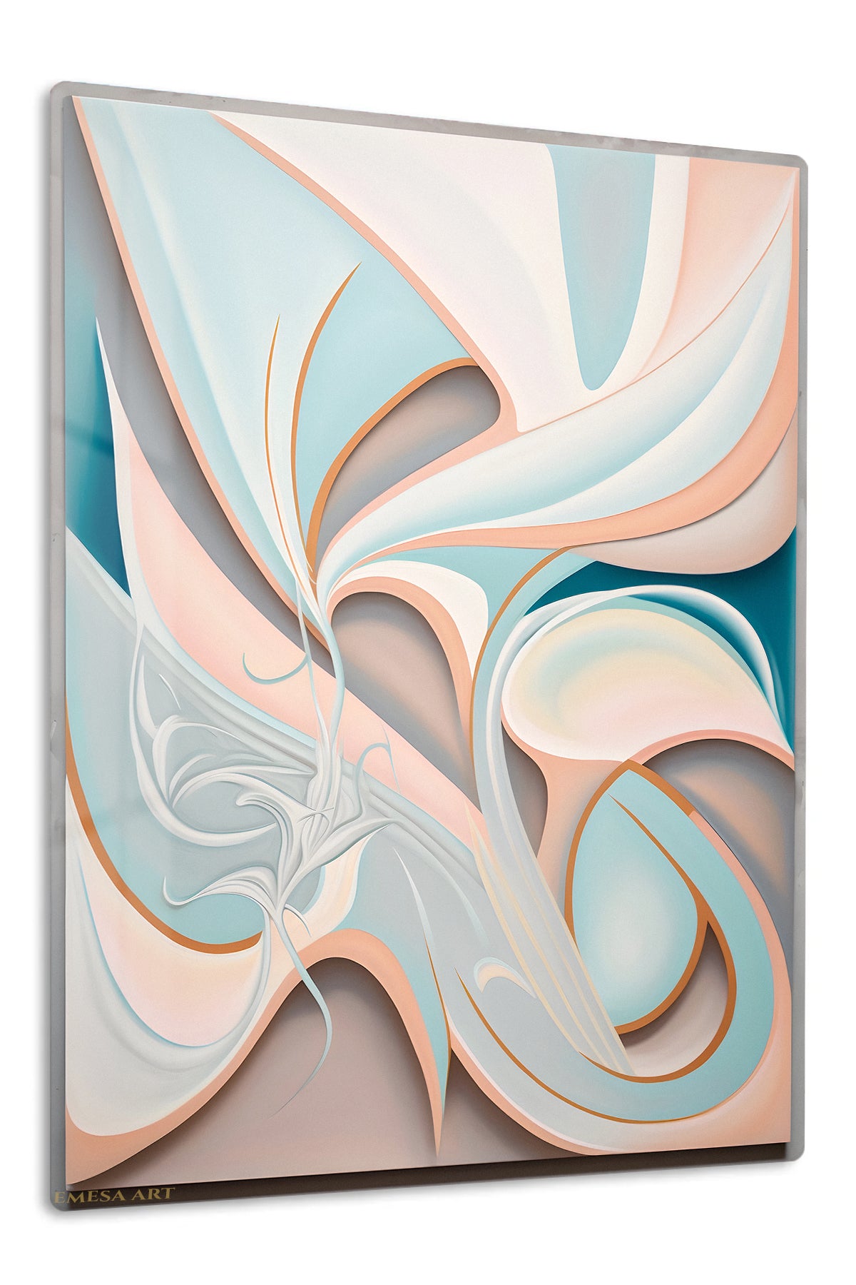 Orange Green Dimensional wall art