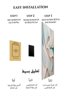 Orange Green Dimensional wall art