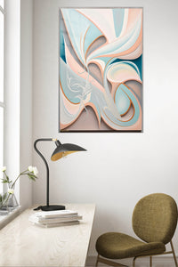 Orange Green Dimensional wall art
