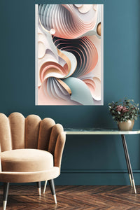 Deep Teal Botanical Sphere wall art