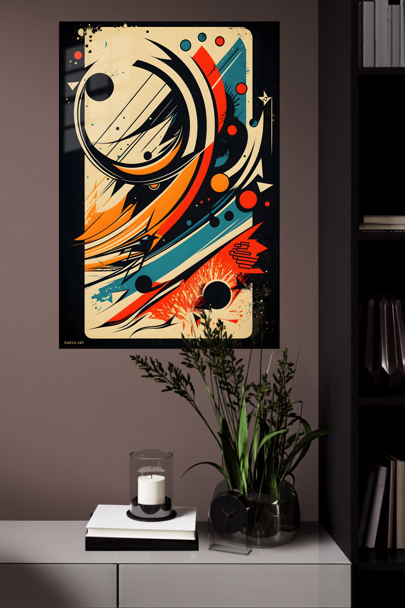 Colorful Retro Frame wall art