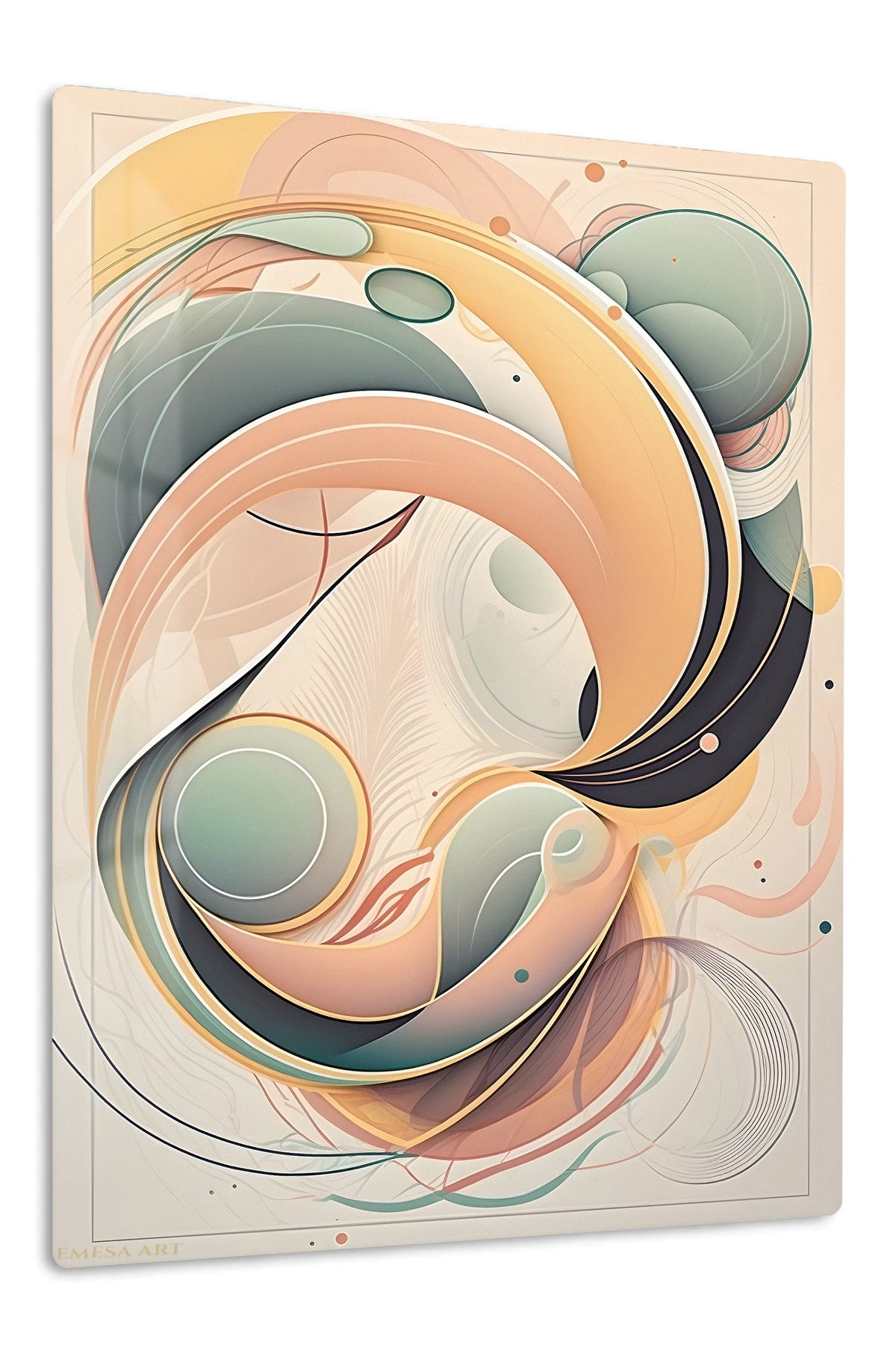 Golden Sculptural Duo wall art