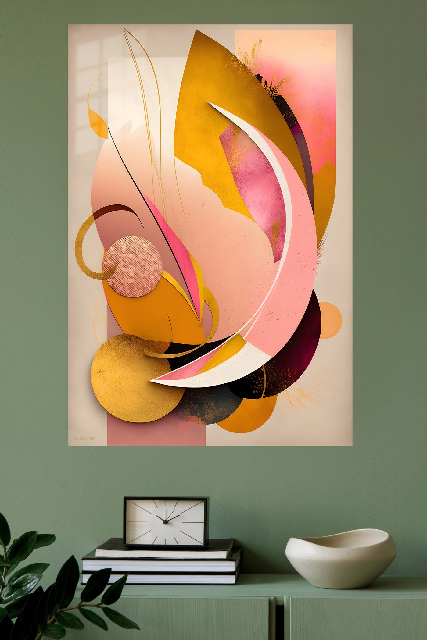 Colorful Sculptural Balance wall art