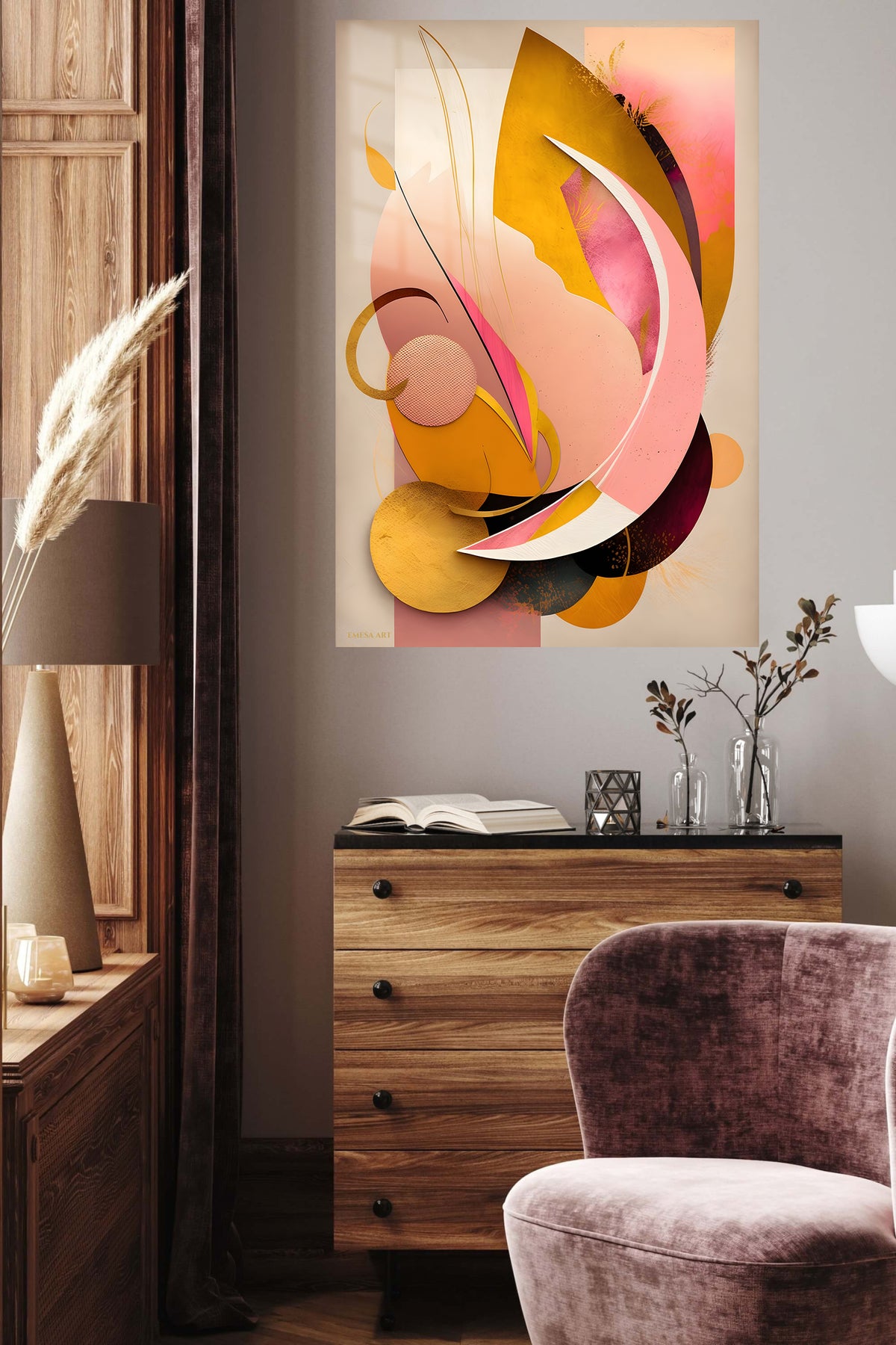 Colorful Sculptural Balance wall art