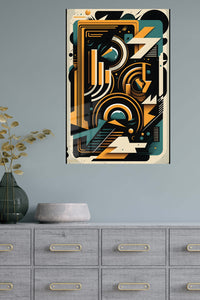 Soft Beige Organic Swirl wall art