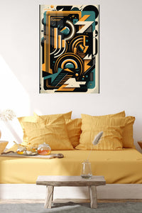 Soft Beige Organic Swirl wall art