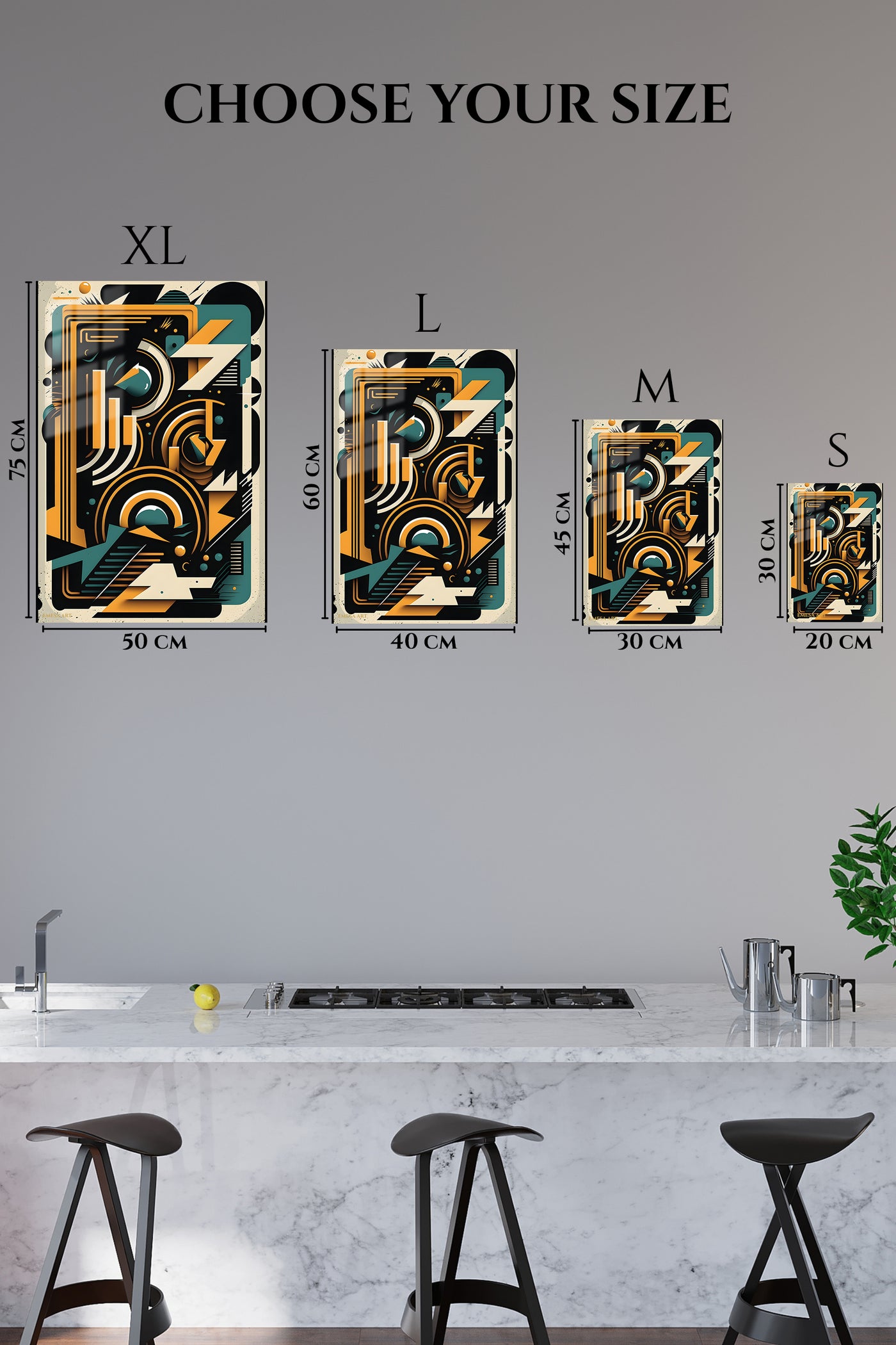 Soft Beige Organic Swirl wall art