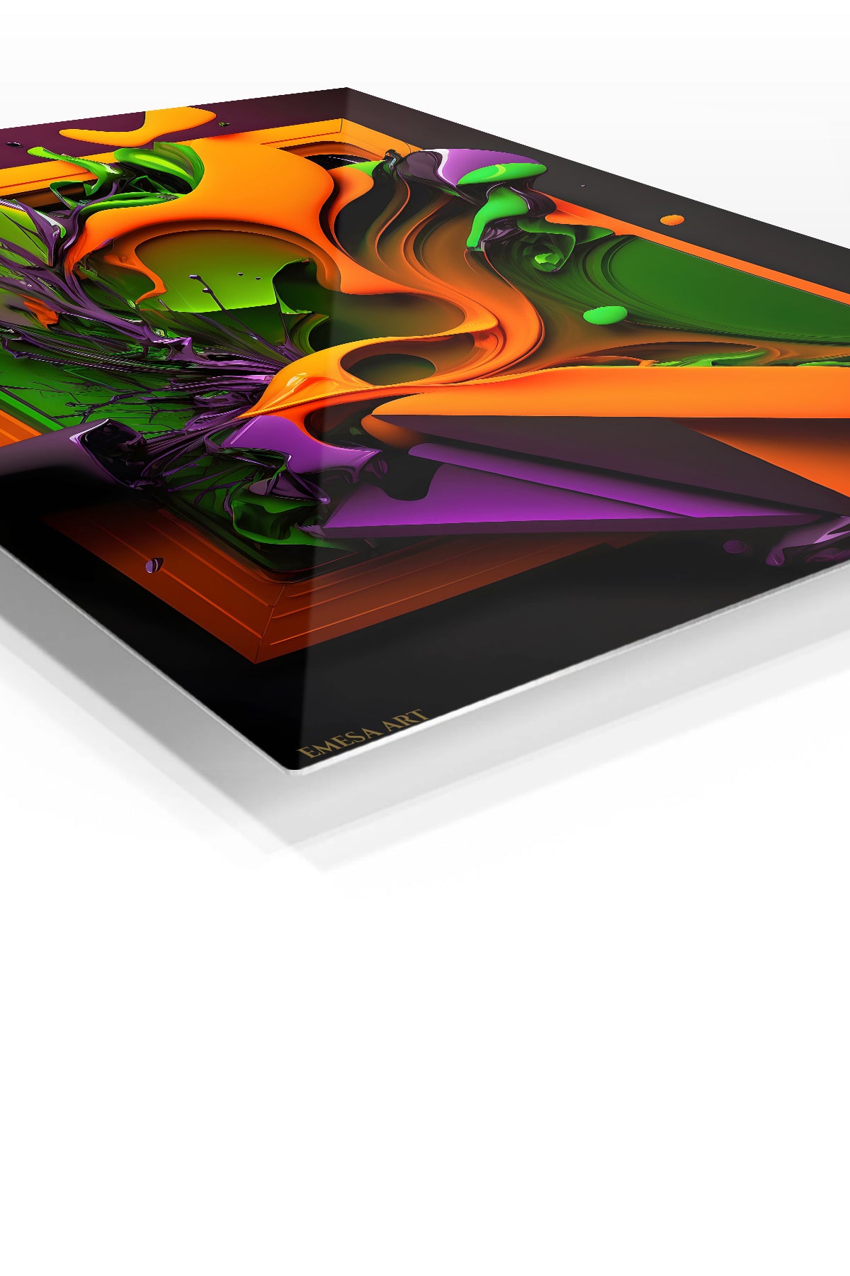 Neon Magenta Flow wall art