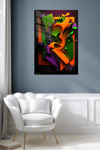Neon Magenta Flow wall art