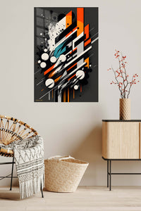Pastel Pink Blue Motion wall art