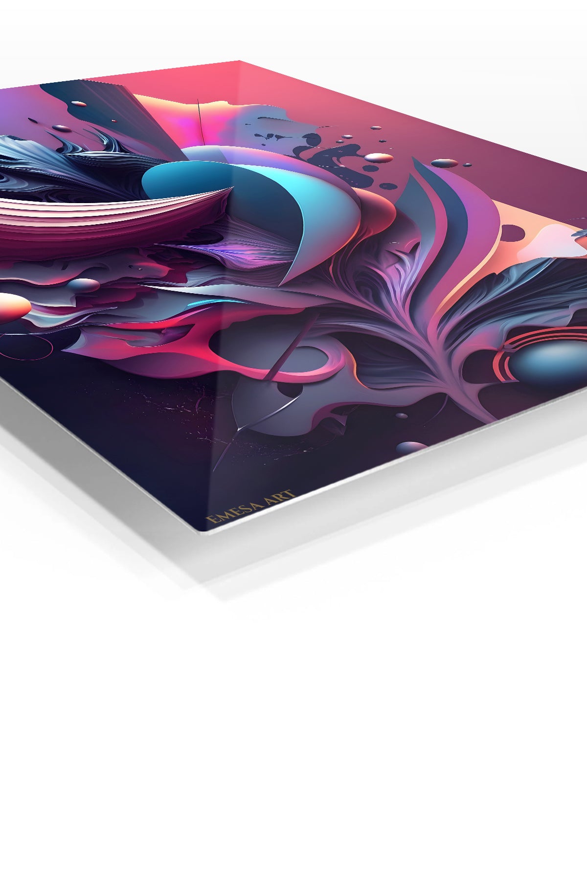 Green Black Orbital wall art