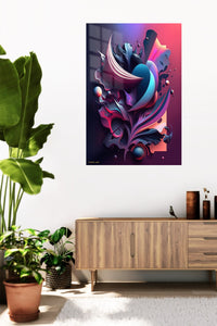 Green Black Orbital wall art