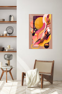 Botanical Green Gold Sphere wall art