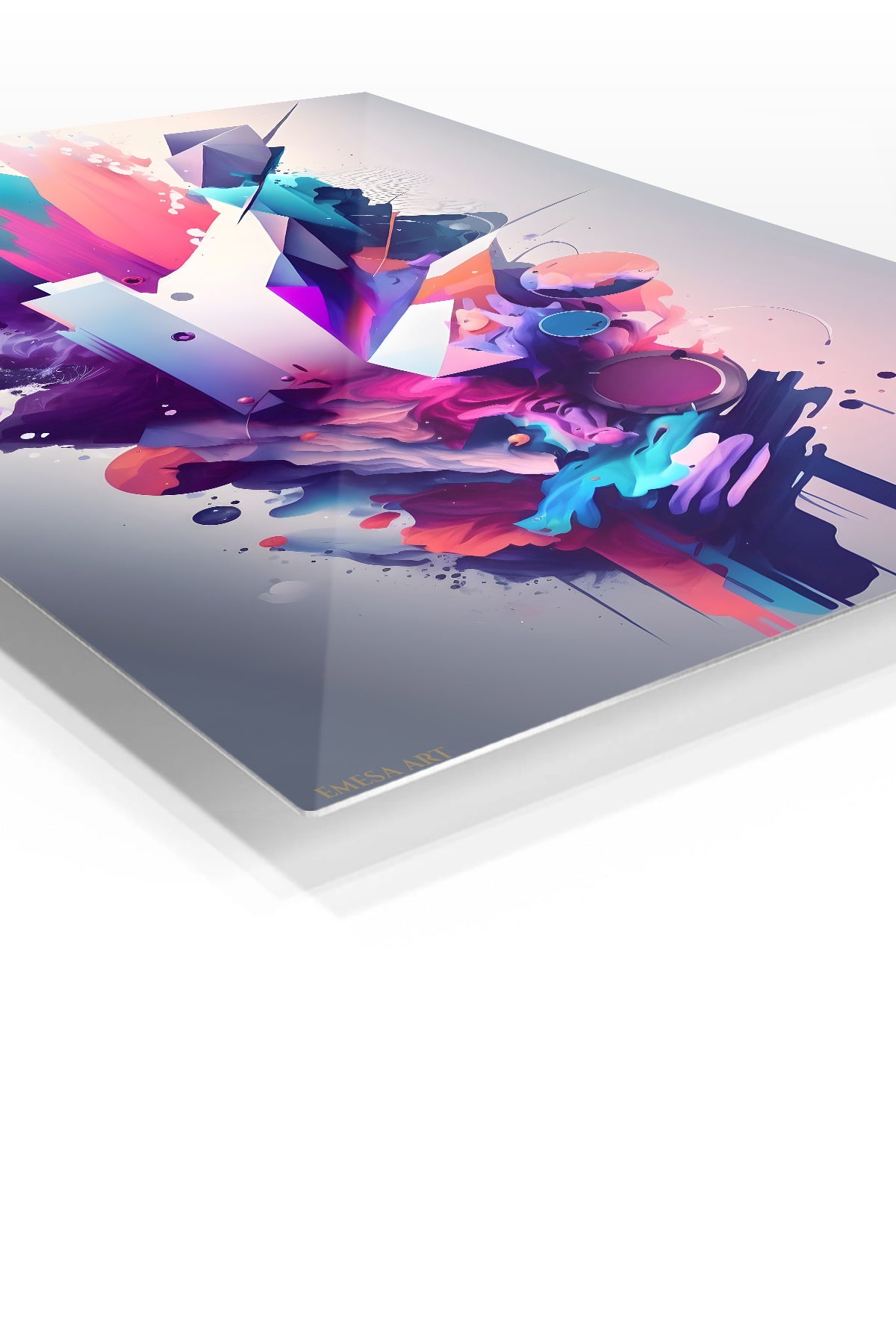 Purple Pink Abstract Bloom wall art