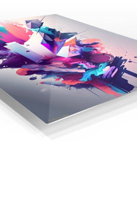Purple Pink Abstract Bloom wall art