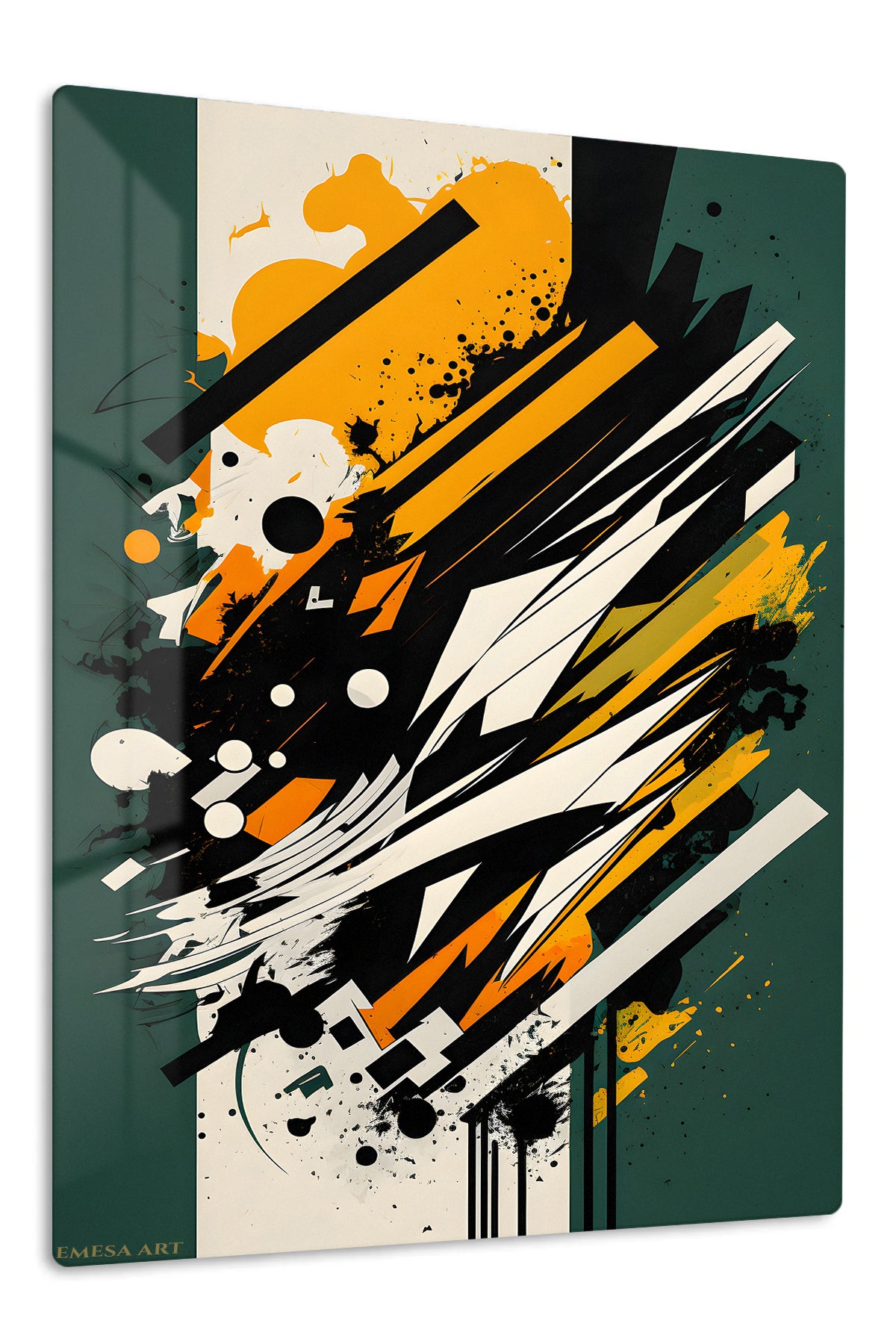 Orange Cream Sculptural Loop wall art