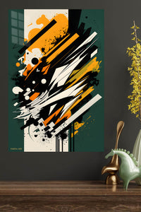 Orange Cream Sculptural Loop wall art