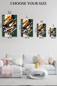 Orange Cream Sculptural Loop wall art