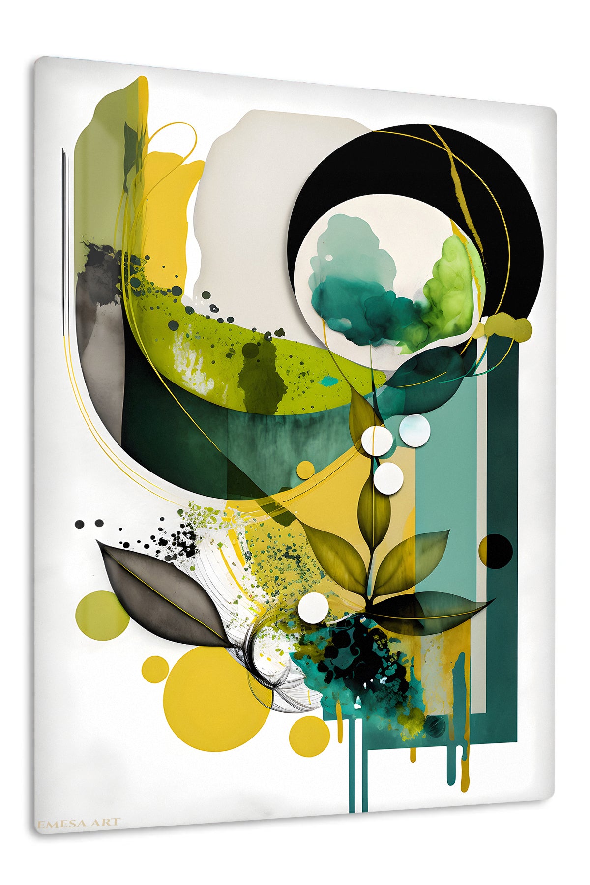 Color Splash Black Center wall art