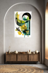 Color Splash Black Center wall art
