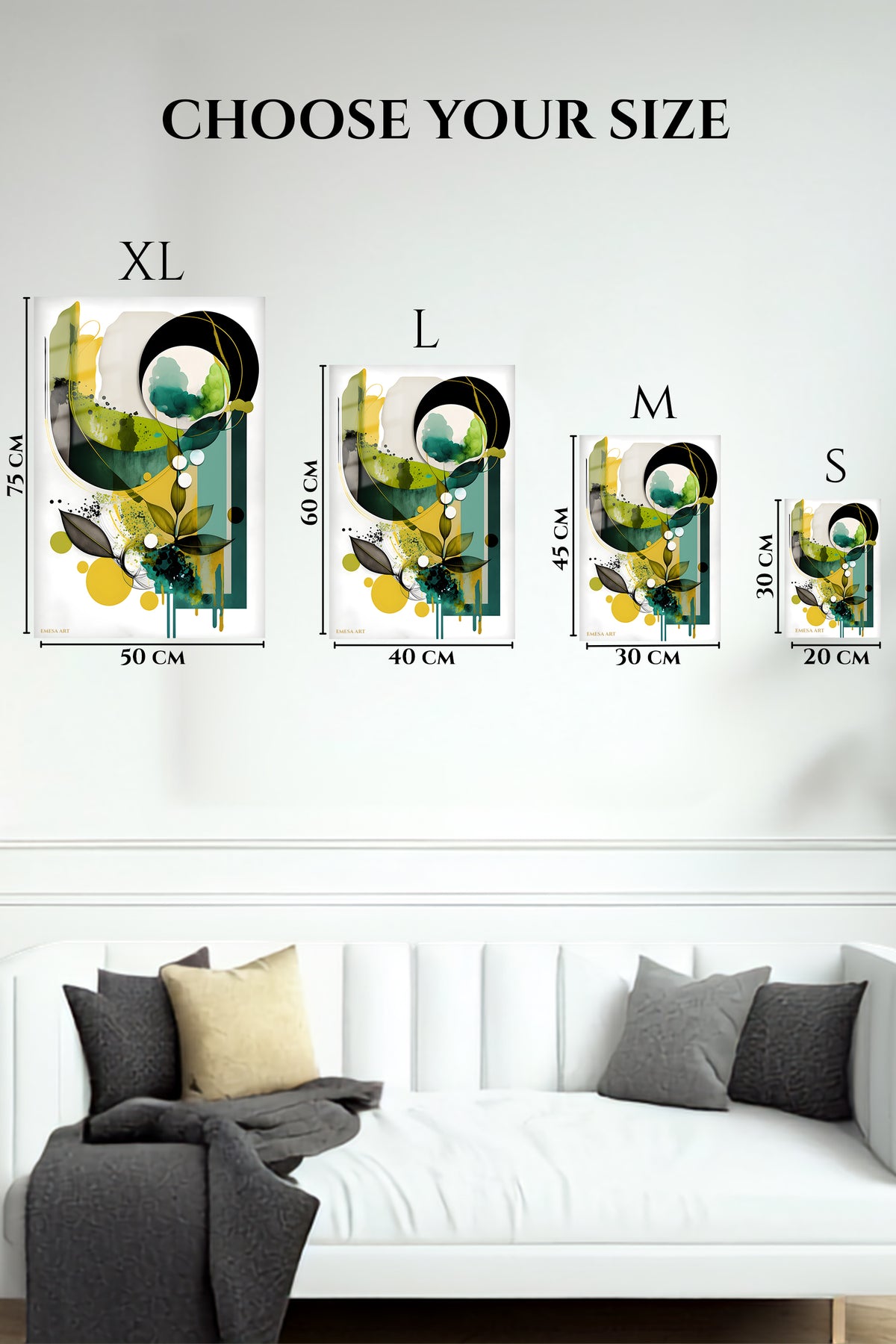 Color Splash Black Center wall art