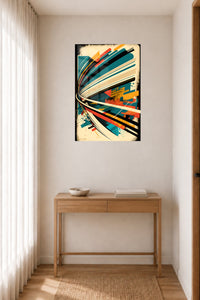 Gold White Sculptural Pebbles wall art