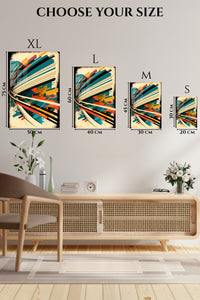 Gold White Sculptural Pebbles wall art