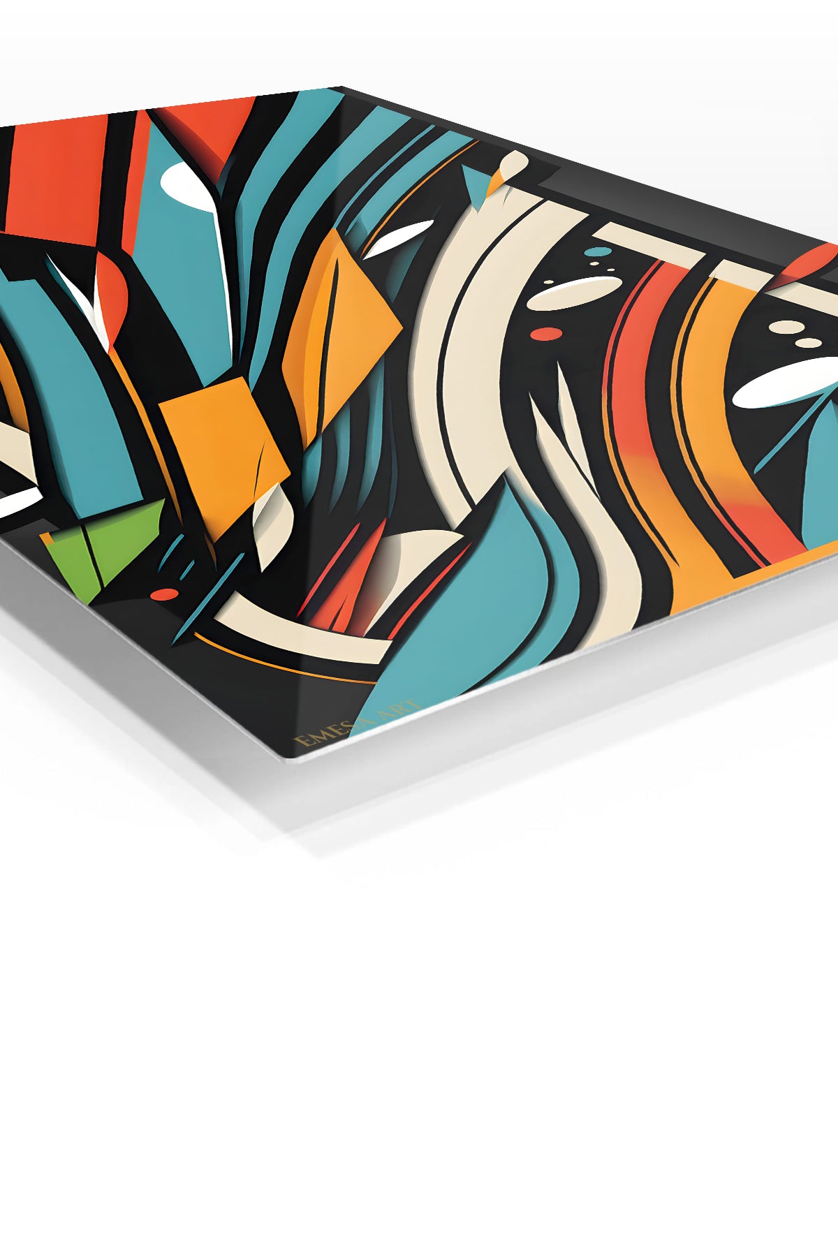 Black Gold Brushstroke wall art