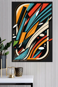Black Gold Brushstroke wall art
