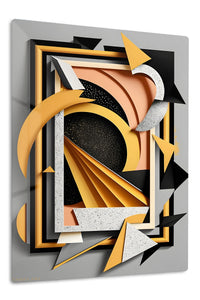 Blue Purple Organic 3D wall art