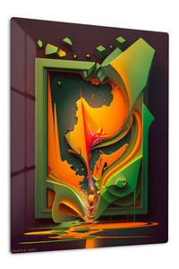 Color Burst Brushstroke wall art