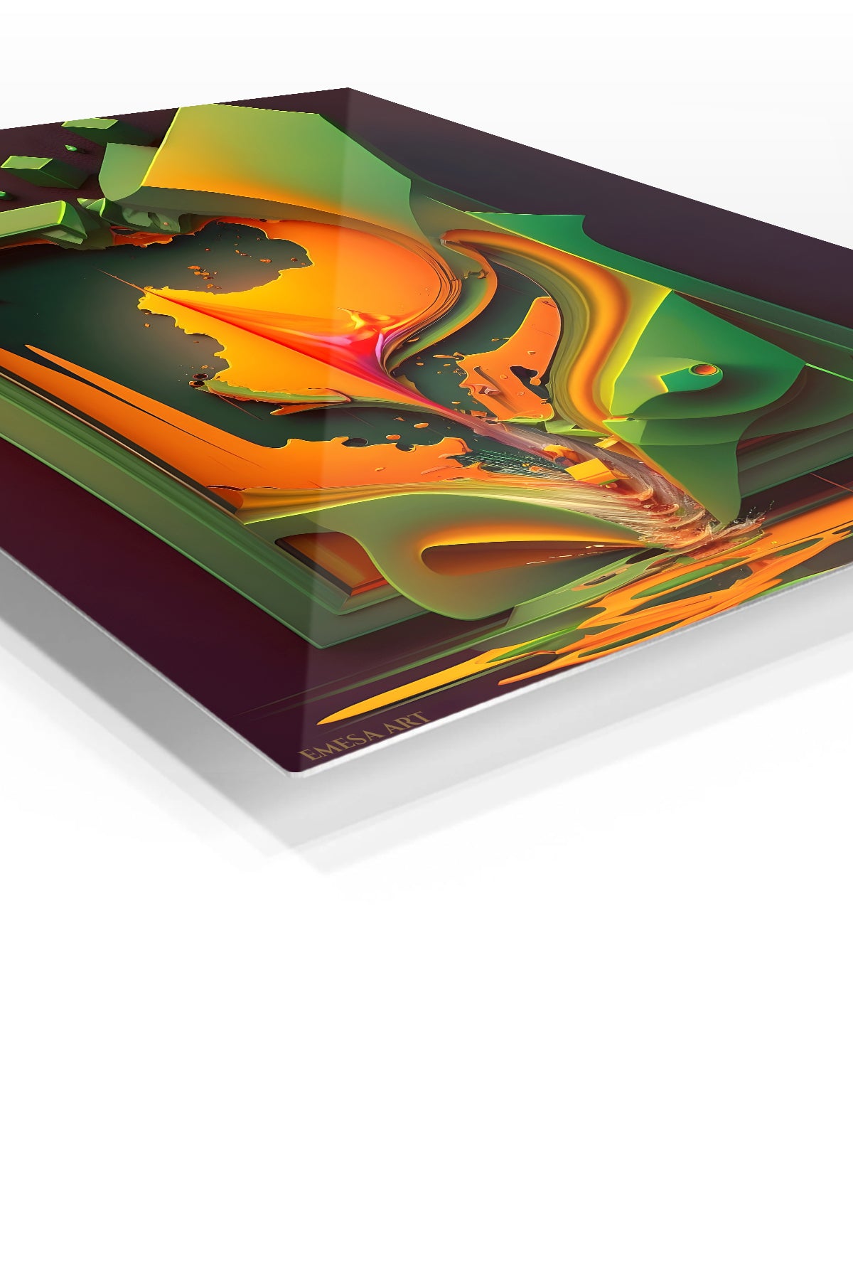 Color Burst Brushstroke wall art