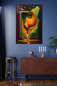 Color Burst Brushstroke wall art